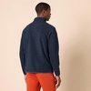 Amazon Essentials Men’s Snap-Front Pullover Polar Fleece Jacket(Navy)