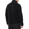 Amazon Essentials Mens Teddy Fleece Full-Zip Mock Neck Jacket with Chest Pockets(Black)