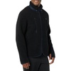 Amazon Essentials Mens Teddy Fleece Full-Zip Mock Neck Jacket with Chest Pockets(Black)