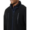 Amazon Essentials Mens Teddy Fleece Full-Zip Mock Neck Jacket with Chest Pockets(Black)