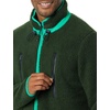 Amazon Essentials Mens Teddy Fleece Full-Zip Mock Neck Jacket with Chest Pockets(Dark Green)