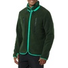 Amazon Essentials Mens Teddy Fleece Full-Zip Mock Neck Jacket with Chest Pockets(Dark Green)