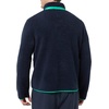 Amazon Essentials Mens Teddy Fleece Full-Zip Mock Neck Jacket with Chest Pockets(Dark Navy)