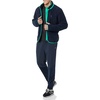 Amazon Essentials Mens Teddy Fleece Full-Zip Mock Neck Jacket with Chest Pockets(Dark Navy)