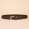 Amazon Essentials Men’s Tubular Stretch Weave Leather Belt(Brown)