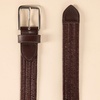 Amazon Essentials Men’s Tubular Stretch Weave Leather Belt(Brown)