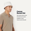 Amazon Essentials Men’s Washed Cotton Canvas Bucket Hat(White)