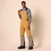 Amazon Essentials Men’s Water-Resistant Insulated Snow Bib Overall(Gold Light Brown Color Block)
