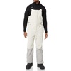 Amazon Essentials Men’s Water-Resistant Insulated Snow Bib Overall(Grey Ivory Color Block)