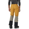 Amazon Essentials Men’s Water-Resistant Insulated Snowboard Ski Snow Pant(Brown Mustard Yellow Color Block)