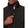 Amazon Essentials Men’s Water-Resistant Softshell Jacket(Black)