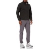 Amazon Essentials Men’s Water-Resistant Softshell Jacket(Black)