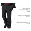 Amazon Essentials Men’s Waterproof Breathable Insulated Snow Ski Pant(Black)