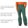 Amazon Essentials Men’s Waterproof Breathable Insulated Snow Ski Pant(Green Color Block)