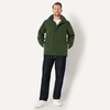 Amazon Essentials Mens Waterproof Packable Rain Jacket(Dark Green)