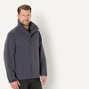 Amazon Essentials Mens Waterproof Packable Rain Jacket(Dark Grey)