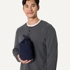 Amazon Essentials Mens Waterproof Packable Rain Jacket(Navy)
