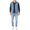 Amazon Essentials mens Mid-weight Puffer Vest(Light Blue)