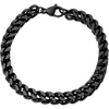 Amazon Essentials Men’s 8″ Black Chain Bracelet(Curb)