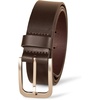 Amazon Essentials Men’s Classic Jean Genuine Leather Belt(Brown)