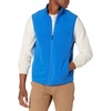Amazon Essentials Men’s Full-Zip Polar Fleece Insulated Vest (Available in Big & Tall)(Cobalt)