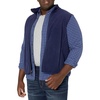 Amazon Essentials Men’s Full-Zip Polar Fleece Insulated Vest (Available in Big & Tall)(Navy)