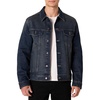 Amazon Essentials Men’s Heavyweight Low Stretch Regular-Fit Denim Jacket, Chest Patch Pockets(Tinted Dark Wash)
