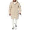 Amazon Essentials Mens Hooded Long Puffer Coat(Tan)