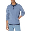Amazon Essentials Men’s Insulated Fleece Jacket, Quarter-Zip Pullover for Cold Weather(Blue Heather)