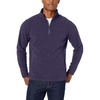 Amazon Essentials Men’s Insulated Fleece Jacket, Quarter-Zip Pullover for Cold Weather(Navy)