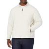 Amazon Essentials Men’s Insulated Fleece Jacket, Quarter-Zip Pullover for Cold Weather(Oatmeal Heather)
