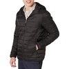 Amazon Essentials Men’s Lightweight Water-Resistant Packable Hooded Puffer Jacket(Black)
