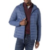 Amazon Essentials Men’s Lightweight Water-Resistant Packable Hooded Puffer Jacket(Indigo)