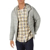 Amazon Essentials Men’s Lightweight Water-Resistant Packable Hooded Puffer Jacket(Light Grey)