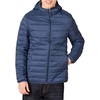 Amazon Essentials Men’s Lightweight Water-Resistant Packable Hooded Puffer Jacket(Navy)