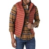 Amazon Essentials Men’s Lightweight Water-Resistant Packable Puffer Vest(Earth Red)