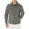 Amazon Essentials Men’s Long-Sleeve Polar Fleece Shirt Jacket for Winter, Jackets(Charcoal Heather)