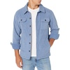 Amazon Essentials Men’s Long-Sleeve Polar Fleece Shirt Jacket for Winter, Jackets(Indigo Blue Heather)