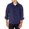 Amazon Essentials Men’s Long-Sleeve Polar Fleece Shirt Jacket for Winter, Jackets(Navy)