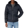 Amazon Essentials Men’s Long-Sleeve Water-Resistant Sherpa-Lined Puffer Jacket(Black)