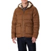 Amazon Essentials Men’s Long-Sleeve Water-Resistant Sherpa-Lined Puffer Jacket(Brown)