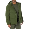 Amazon Essentials Mens Mid-Length Hooded Puffer Coat (Available in Big & Tall)(Dark Olive)