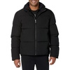 Amazon Essentials Mens Mock Neck Heavyweight Puffer Coat (Available in Big & Tall)(Black)
