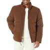 Amazon Essentials Mens Mock Neck Heavyweight Puffer Coat (Available in Big & Tall)(Deep Brown)