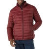 Amazon Essentials Men’s Packable Lightweight Water-Resistant Puffer Jacket (Available in Big & Tall)(Dark Red)