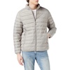 Amazon Essentials Men’s Packable Lightweight Water-Resistant Puffer Jacket (Available in Big & Tall)(Light Grey)