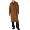 Amazon Essentials Men’s Relaxed-Fit Double Breasted Wool Blend Longline Topcoat with Classic Lapel(Caramel Heather)