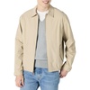 Amazon Essentials Men’s Relaxed-Fit Lightweight Stretch Zip-Up Bomber Jacket(Taupe)