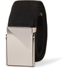 Amazon Essentials Men’s Stretch Web Golf Belt with Tactical Plaque Buckle(Black)