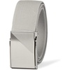 Amazon Essentials Men’s Stretch Web Golf Belt with Tactical Plaque Buckle(Grey)